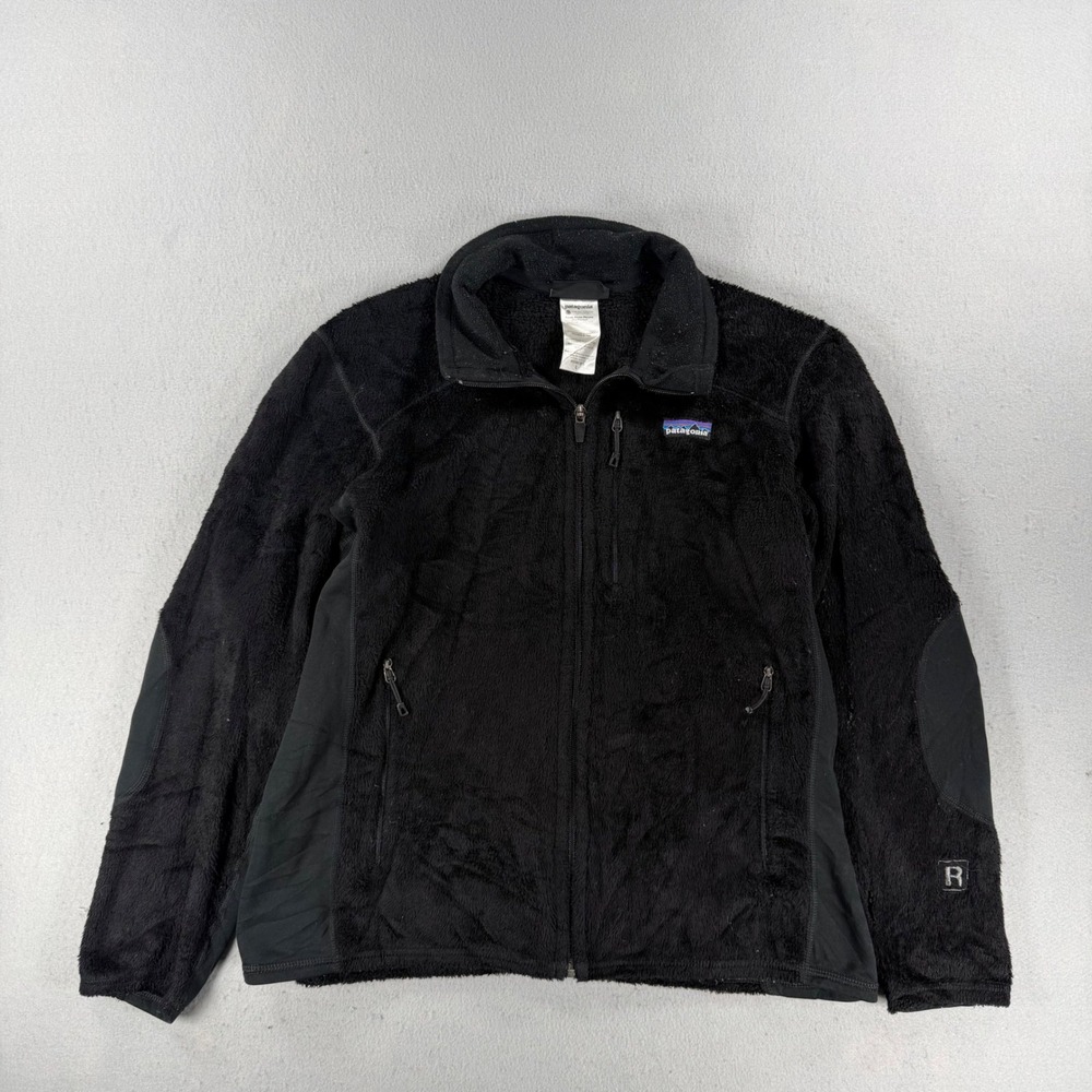 Patagonia R2 Regulator Fleece Jacket Womens Large Black Full Zip Polartec